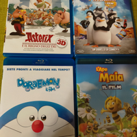 Blu ray Asterix, Doraemon, i pinguini e l'ape maia