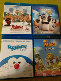 Blu ray Asterix, Doraemon, i pinguini e l'ape maia