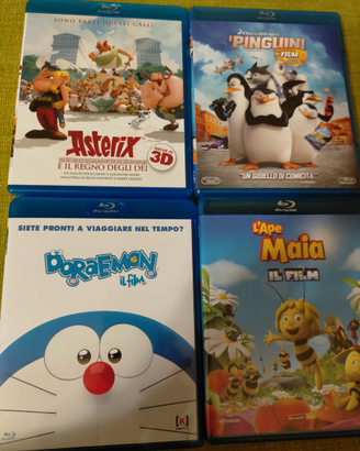 Blu ray Asterix, Doraemon, i pinguini e l'ape maia