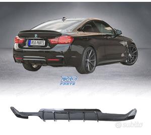 DIFFUSORE BMW F32 F33 F36 LOOK M PERFORMANCE NERO 
