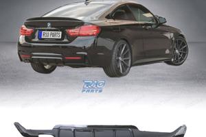 DIFFUSORE BMW F32 F33 F36 LOOK M PERFORMANCE NERO 