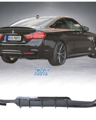 DIFFUSORE BMW F32 F33 F36 LOOK M PERFORMANCE NERO 