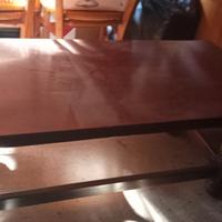 tavolino da fumo in legno massello 