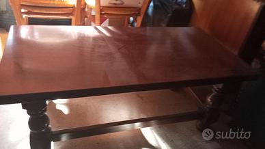 tavolino da fumo in legno massello 