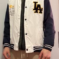 Varsity Jacket Stile College – Bianco & Blu