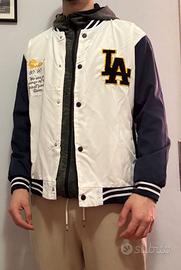 Varsity Jacket Stile College – Bianco & Blu