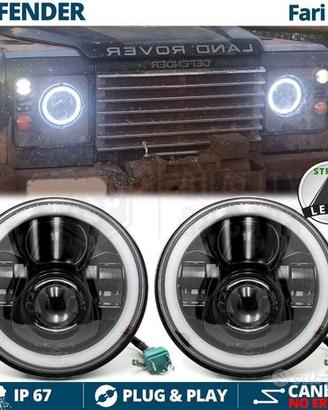Coppia Fari LED per LAND ROVER DEFENDER ANGEL EYES