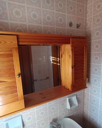specchiera bagno in legno 