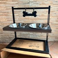 Ciotole per Cani Rialzate con Targhetta