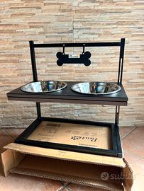 Ciotole per Cani Rialzate con Targhetta