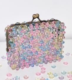 Borsellino portamonete in perline 