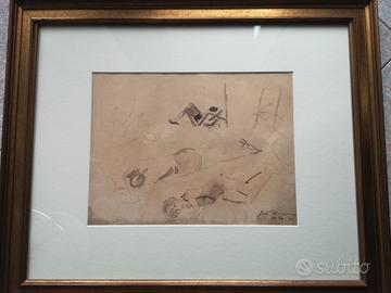 Juti Ravenna (1897-1972). Gouache 24x32.