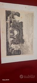 incisione litografia antica 1786  Puglia Canosa 