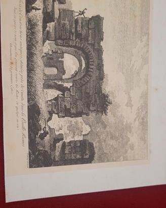 incisione litografia antica 1786  Puglia Canosa 