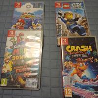4 giochi stock Nintendo switch