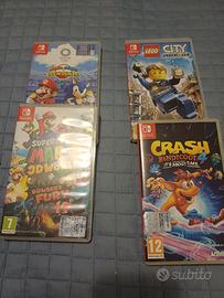 4 giochi stock Nintendo switch