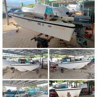 Barca metri 4 motore Evinrude 524 cc