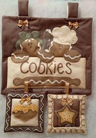 Copriforno e presine set cucina country ginger