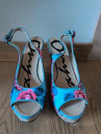 Sandali Zeppa ONYX Vintage - Fantasia Floreale Pop