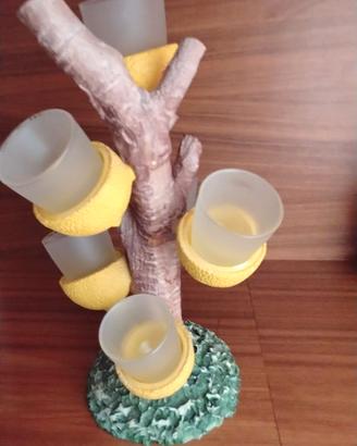 Set da limoncello in ceramica lavorata a mano