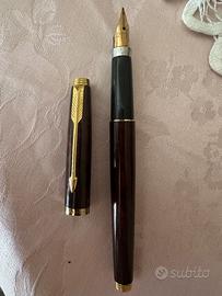 Parker 75 Laque Thuya stilografica vintage pennino