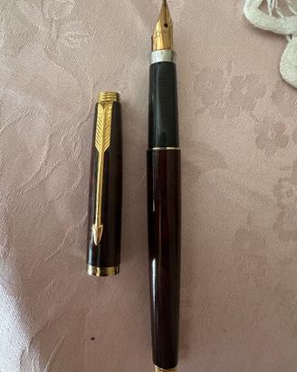 Parker 75 Laque Thuya stilografica vintage pennino