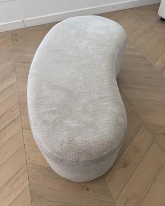 Panca Design Bouclé Beige Moderna 120cm