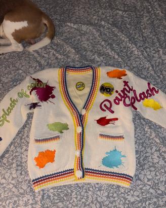 cardigan vintage NO! jeans “Paint Splash”
