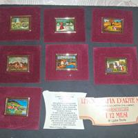 7 Litografie Alluminio Miniature L. Stolfa 12 mesi