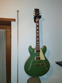 Harley Benton 35 Plus Metallic Green+custodia Tayl