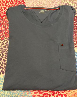 T-shirt Tommy Hilfiger azzurra/blu – taglia XXL