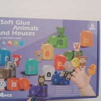 Gioco bambini con numeri e animali