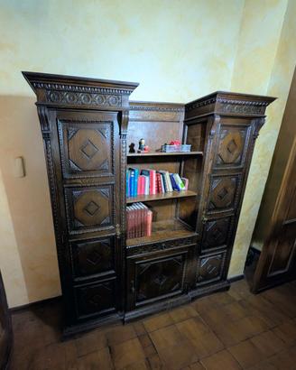 Libreria Antica/Intagliata a Mano/180cm