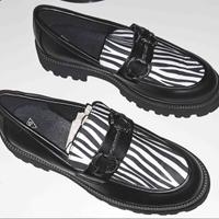 Scarpe Mocassini Chunky Zebra-Print - Numero 40 -