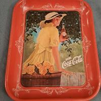 Raro vassoio "Coca Cola" in metallo anni '70