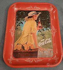 Raro vassoio "Coca Cola" in metallo anni '70