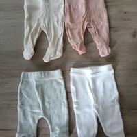 set 4 pantaloni neonato taglia 1 mese