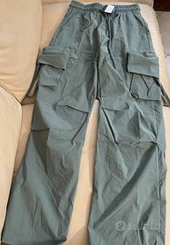 Pantaloni Cargo donna vita alta