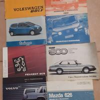 Libretto uso e manutenzione auto