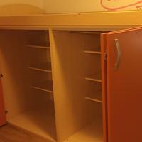 letto a castello singolo con cabina  armadio 
