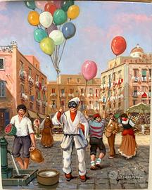 Giuseppe Chillemi olio su tavola