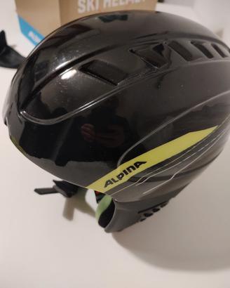 casco e maschera da sci