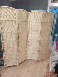 Paravento in fibra legno naturale