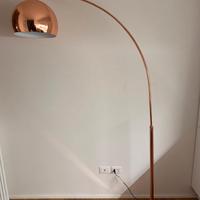 Sphere Copper - Piantana in metallo ramato e Plexi