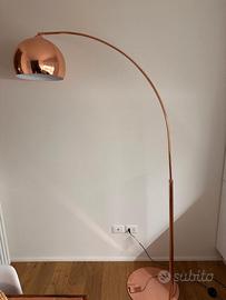 Sphere Copper - Piantana in metallo ramato e Plexi