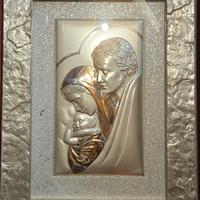 Quadro Sacra Famiglia argento  SOVRANI