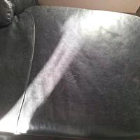 Divano angolare in pelle nero 3 posti