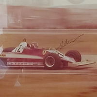 Autografo "Gilles Villeneuve "