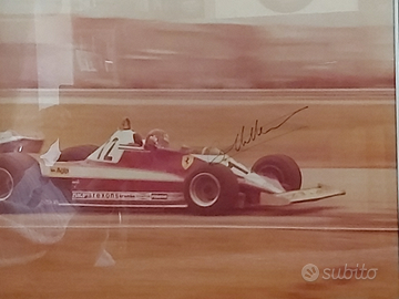 Autografo "Gilles Villeneuve "