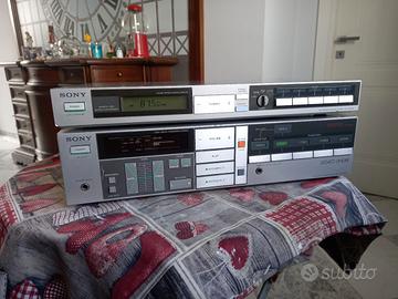 amplificatore e radio sony